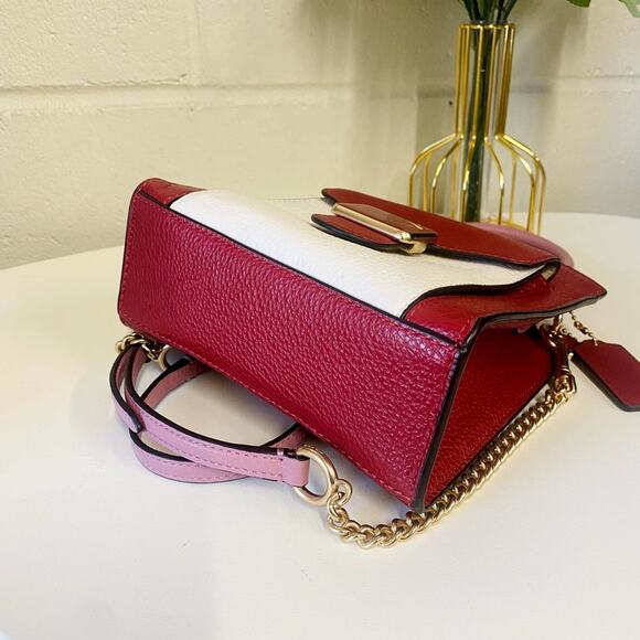 COACH C6994 Mini Pepper Crossbody Bag In 1941 Red Multi - Picture 8 of 8